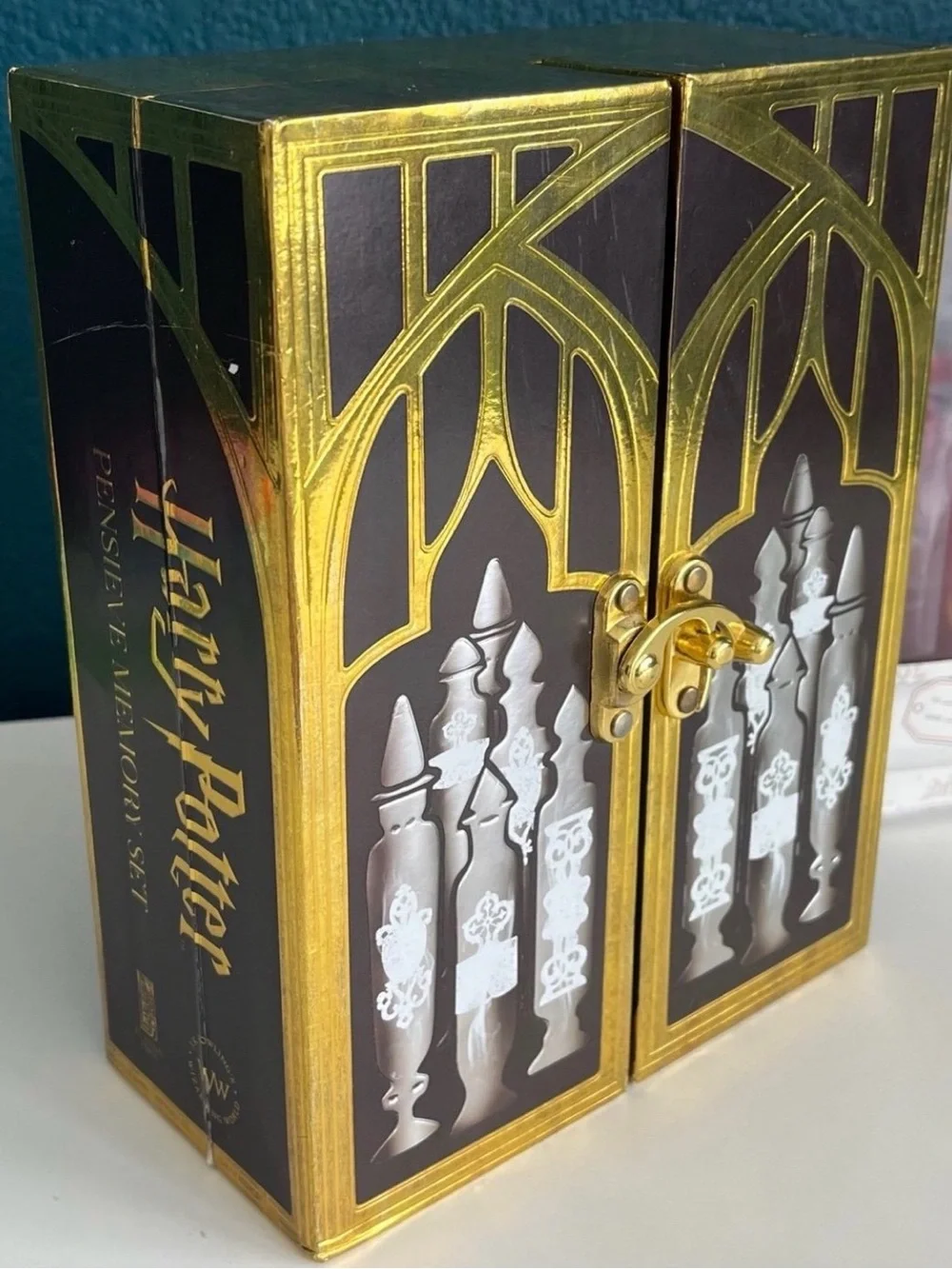 Harry Potter Pensieve Memory Set and Holiday Gift Set with Socks Mug Decor